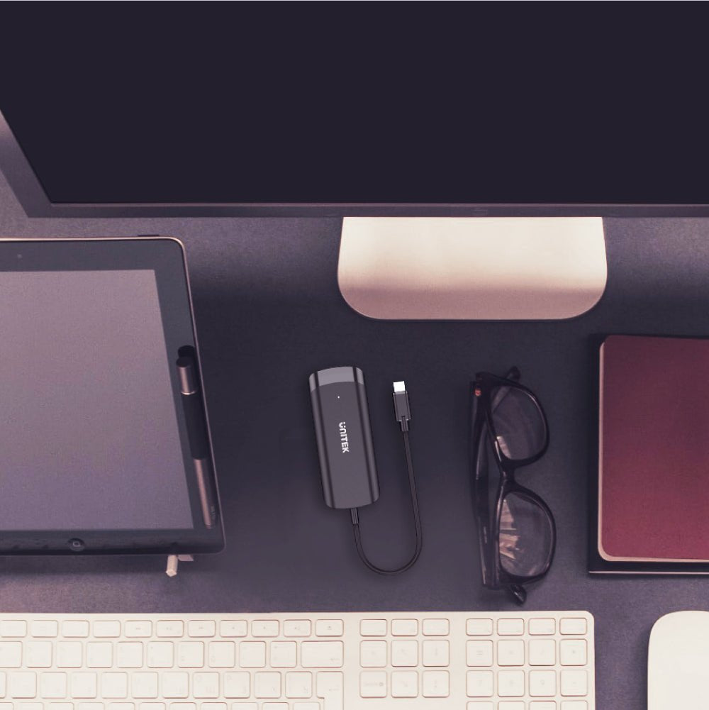 Unitek H1110b Active Hub Usb-C, 3 X Usb-A 3.1, Hdmi 4k30hz