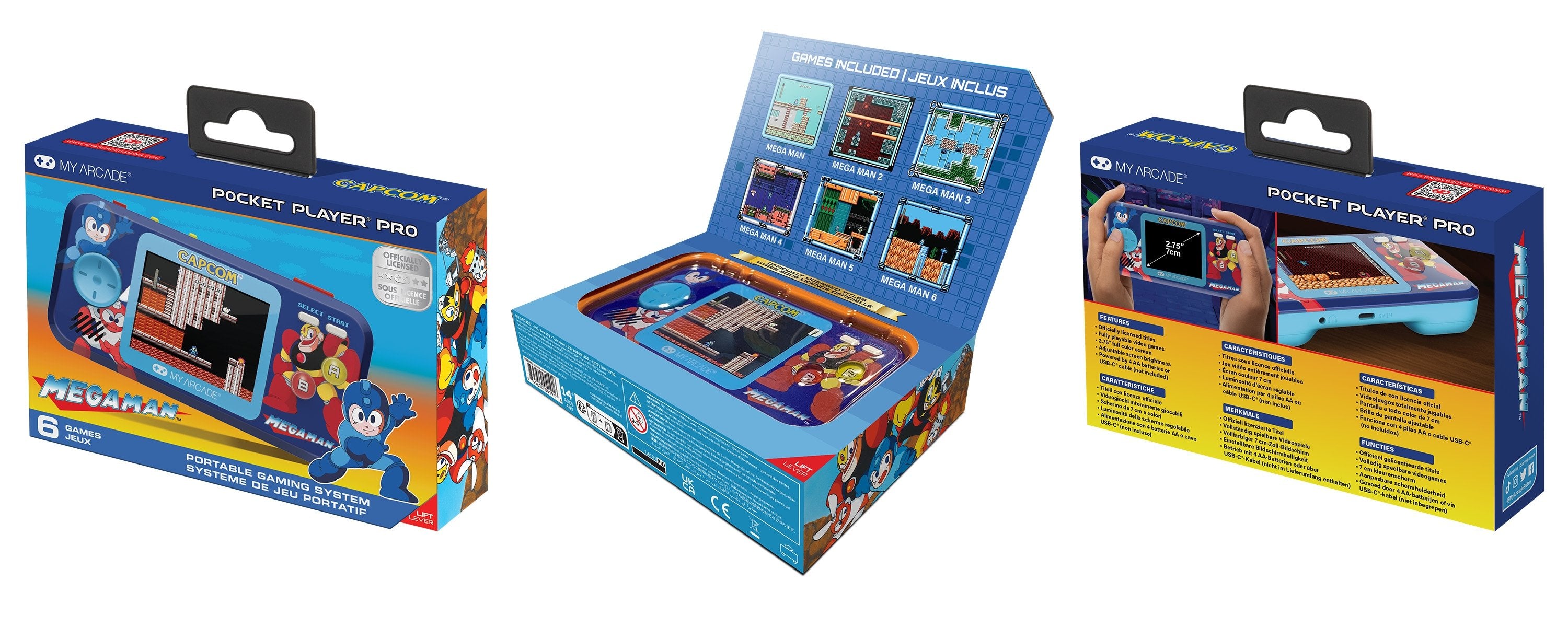 EAN 0845620041916 - My Arcade Mega Man Pocket Player Pro videoconsola portátil 6,98 cm (2.75") Multicolor imagen 10