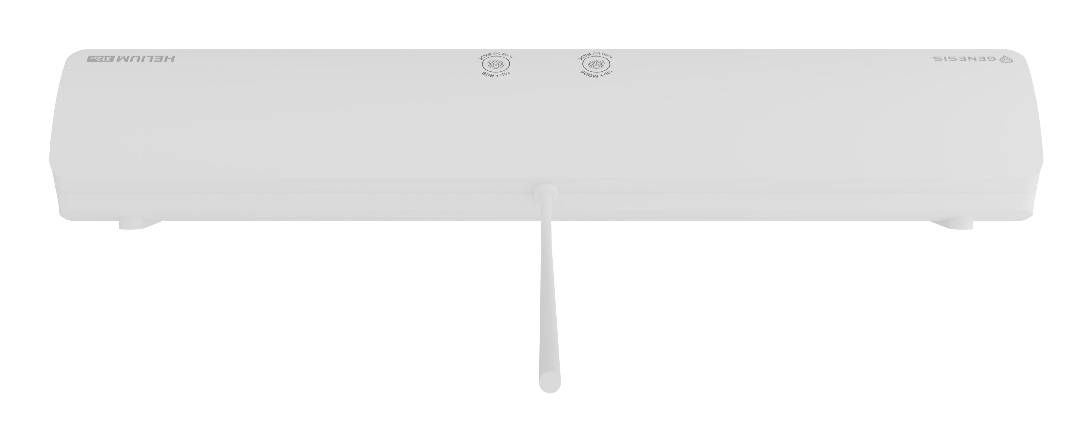 Barra De Sonido Bluetooth Genesis Helium 312bt 2.0 Rgb 10w Blanca