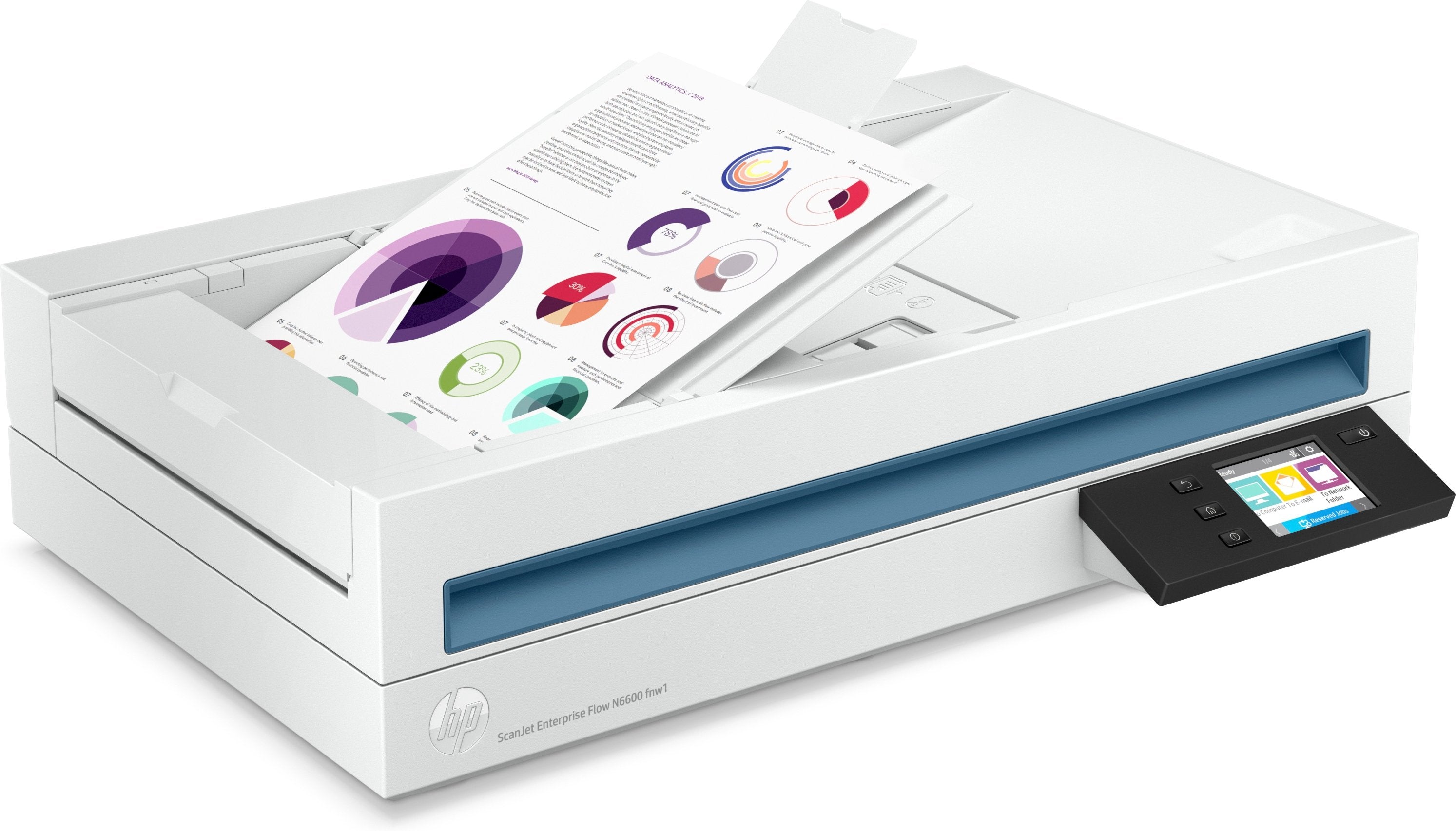 EAN 0195697674396 - HP Scanjet Enterprise Flow N6600 fnw1 Escáner plano y alimentador automático de documentos (ADF, Automati imagen 6