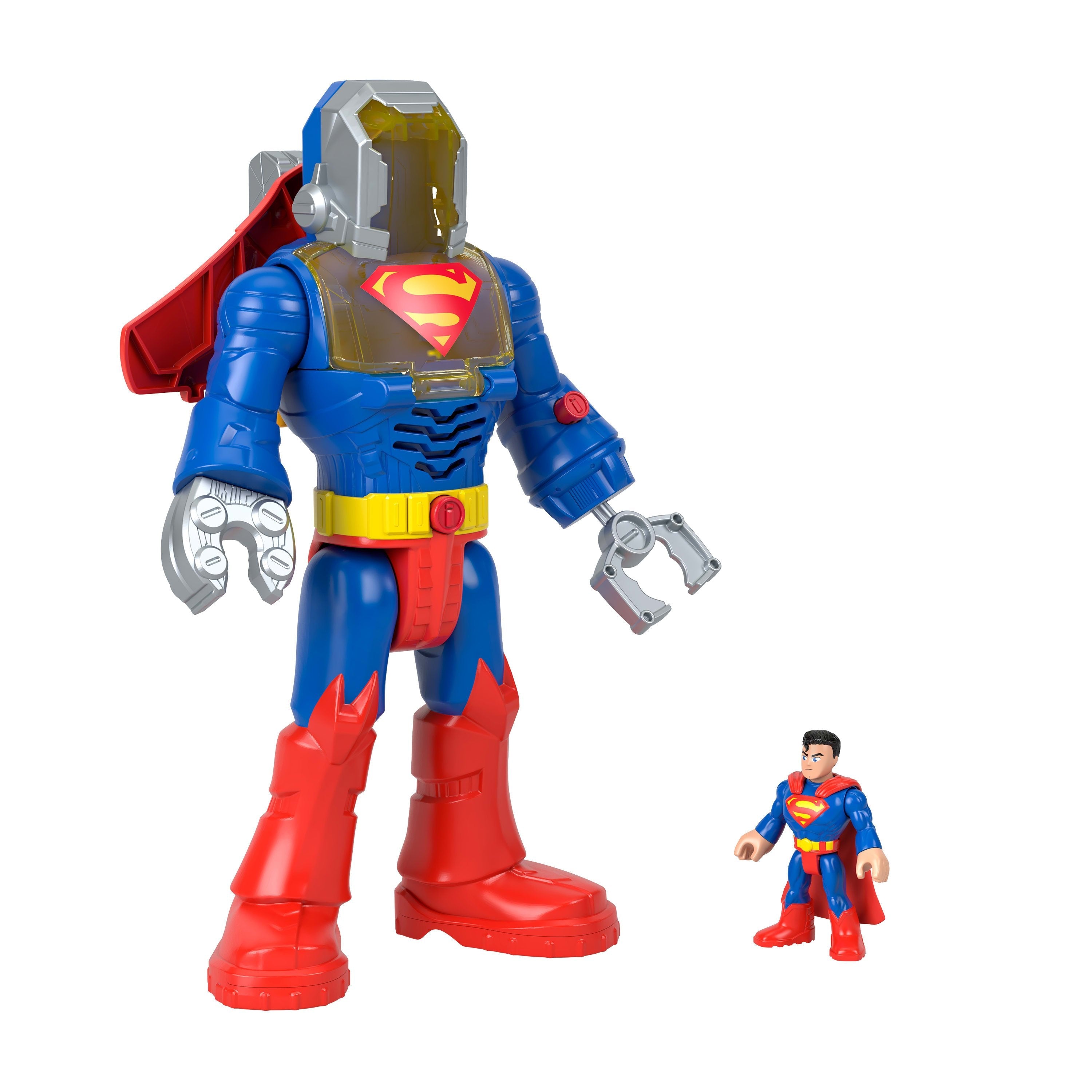 Figura De Juguete Fisher-Price Imaginext Dc Super Friends Superman Insider En Traje Exo Jct47