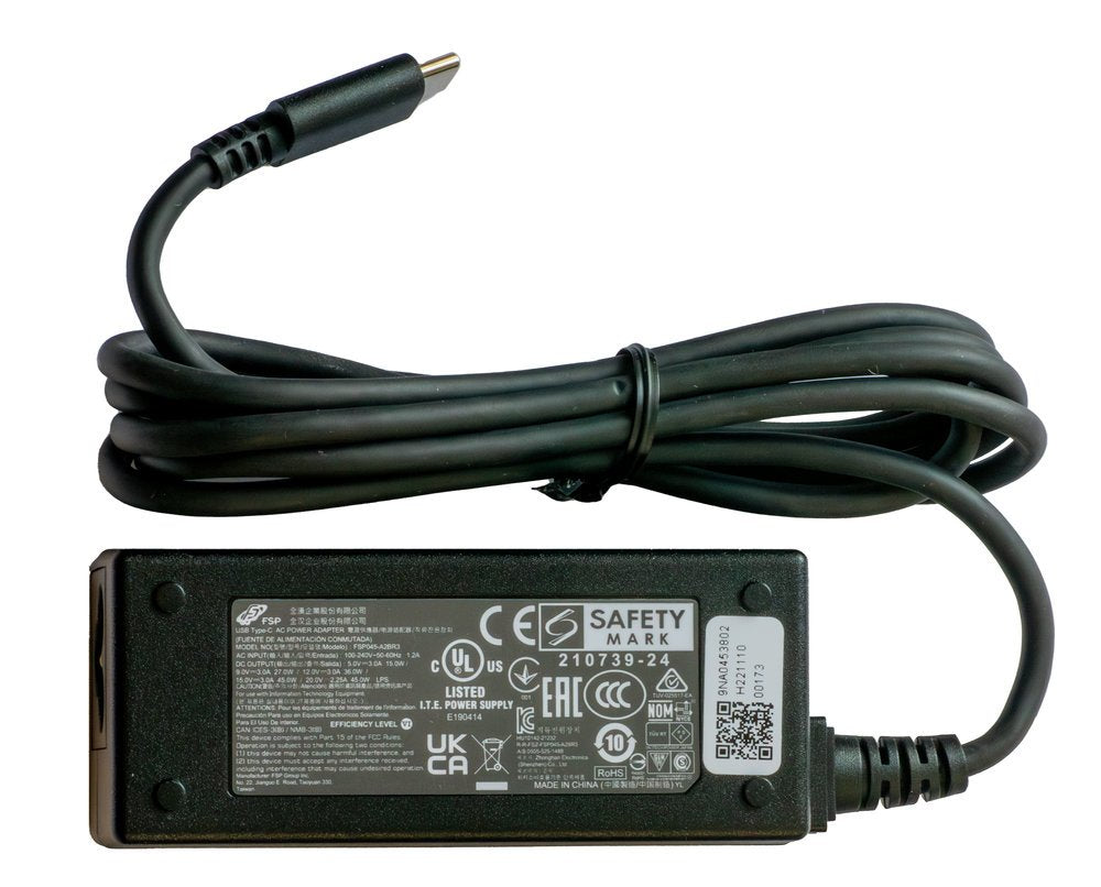Power Supply For Et8x Usb-C Dc Connector. Ac Input: 100-240v. Dc Output: 15v 3a 45w. Requires Country Specific Grounded Ac Line Cord