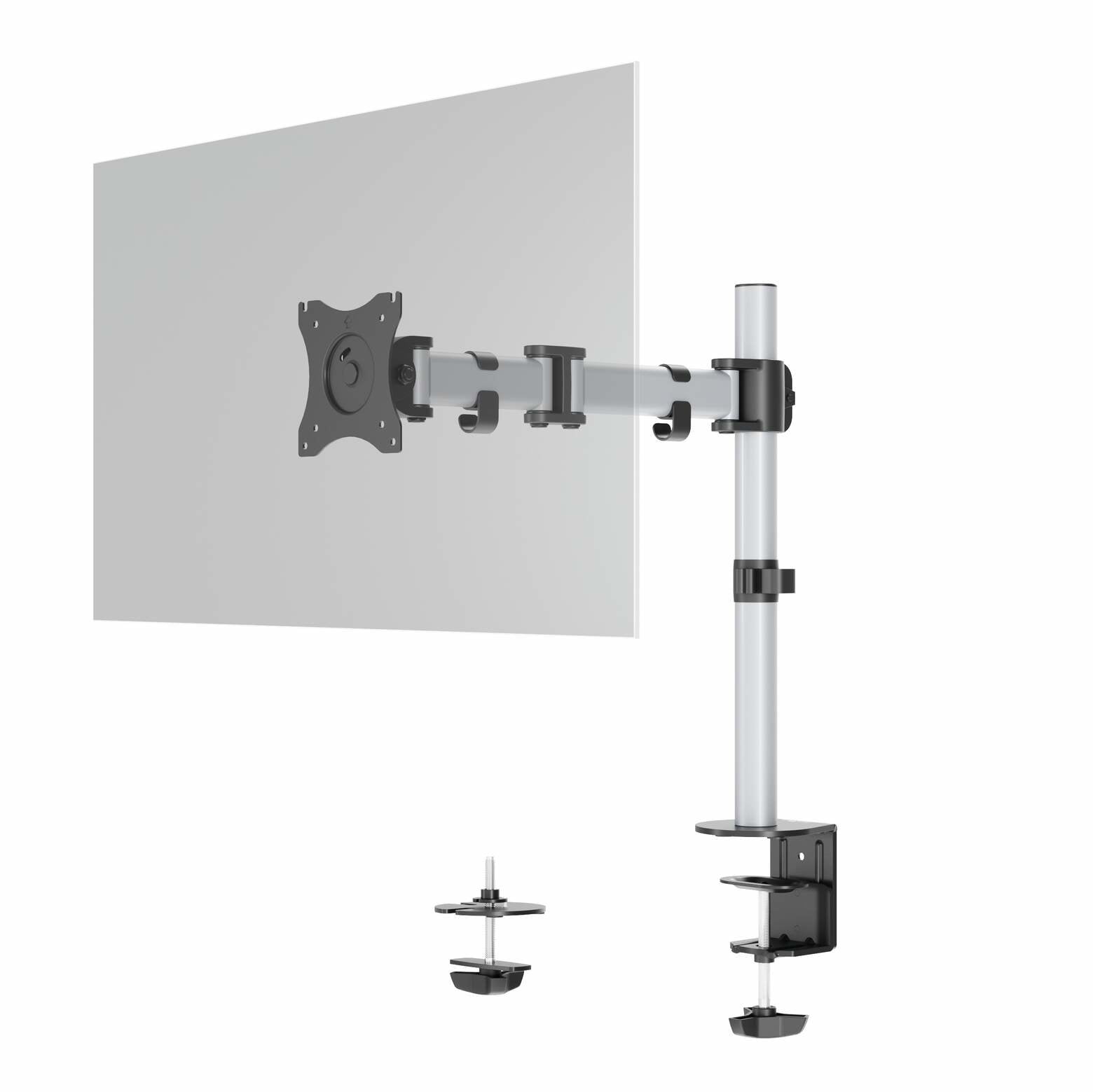 EAN 4005546734989 - Durable 509423 soporte para monitor 68,6 cm (27") Pared Plata imagen 1