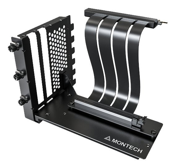 Montech Kit De Montaje Vertical De Gpu, Cable Vertical Pcie 4.0 Negro, 20 Cm Vertical Gpu Mounting Kit (B)