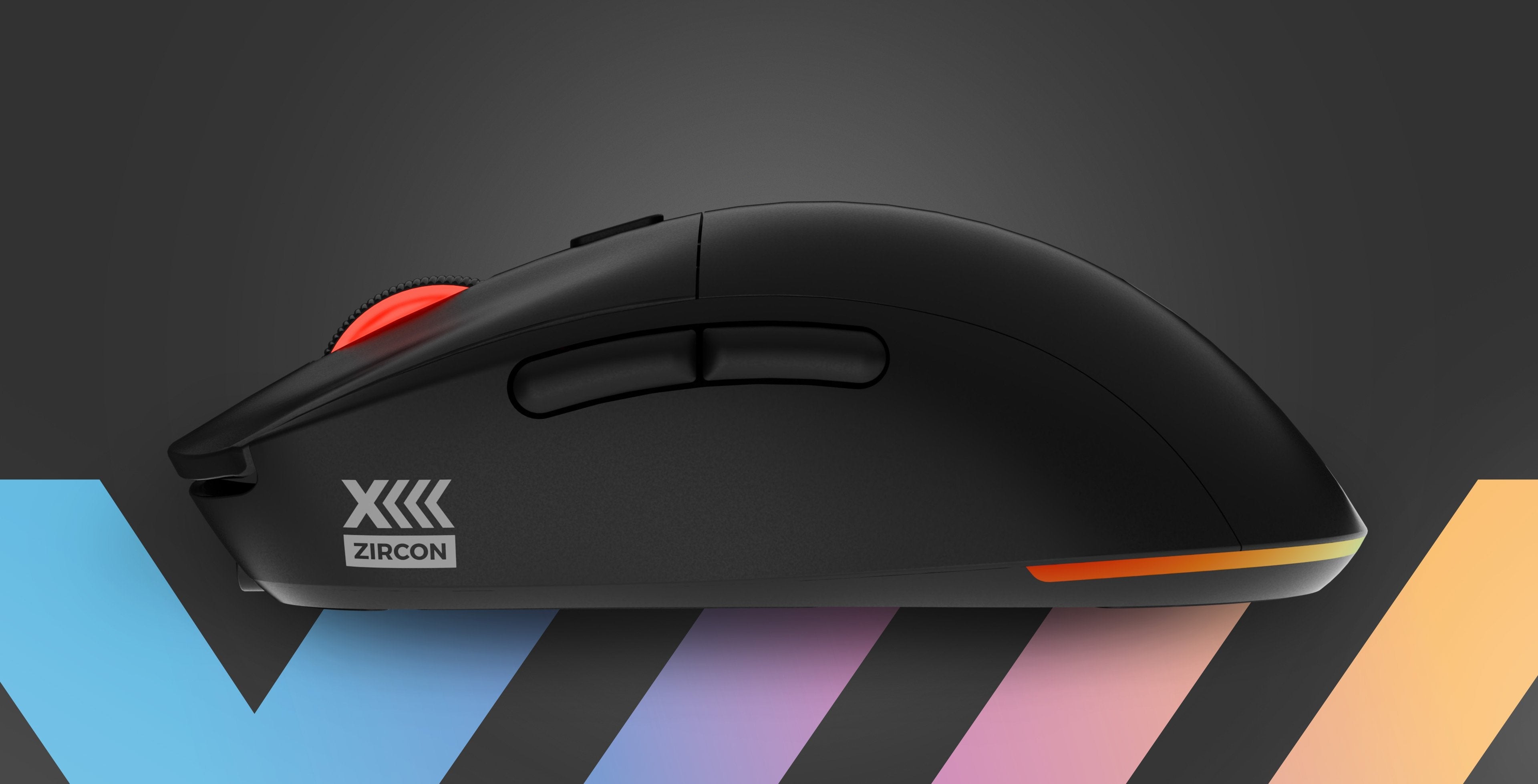 Raton Gaming Genesis Zircon Xiii Customizable Inalambrico 26000 Dpi Negro