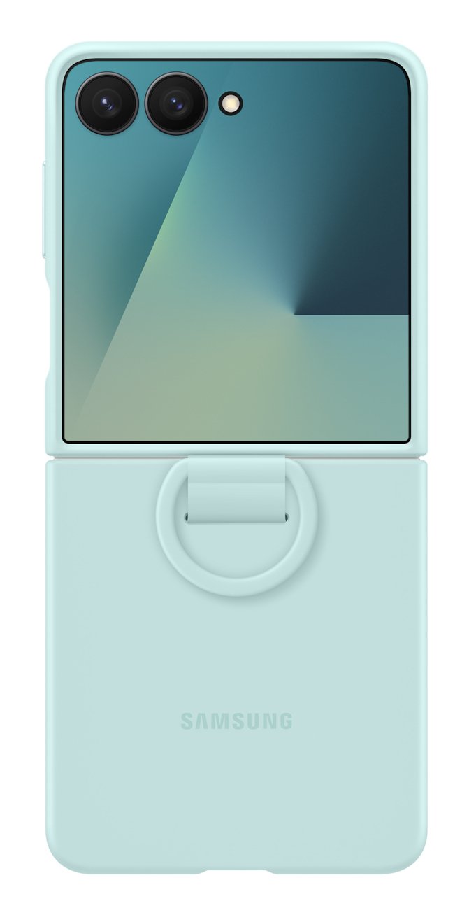 Samsung Ring Case (Silicone) Fr Galaxy Flip7 Light Cyan
