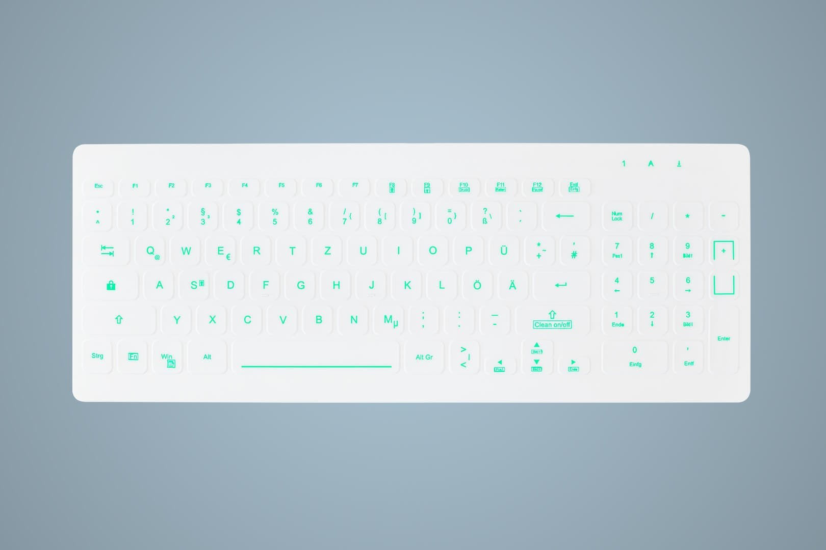 EAN 7061112573915 - Active Key AK-CB7012 teclado Médico USB Alemán Blanco imagen 1