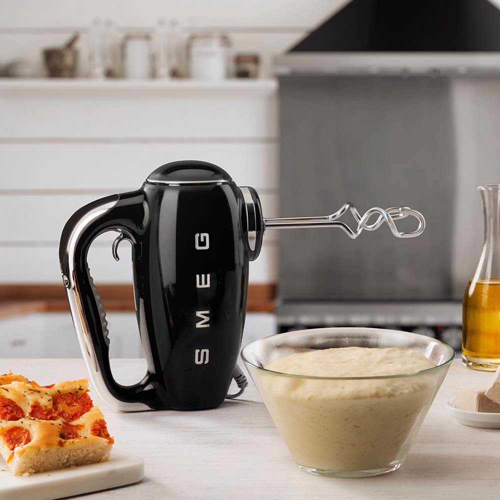 Batidora De Mano Smeg 50''S Style Plata Negra