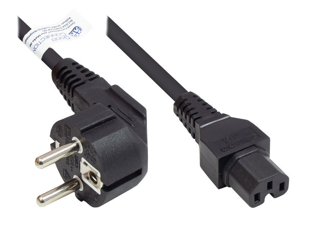 EAN 4014619168842 - Alcasa P0150-S018 cable de transmisión Negro 1,8 m Enchufe tipo E+F C15 acoplador imagen 1