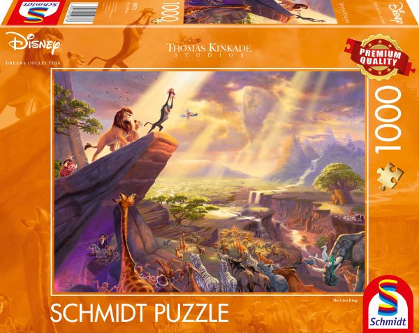 Puzzle Schmidt Spiele Thomas Kinkade Studios: Disney Dreams Collection - König Der Löwen 59673