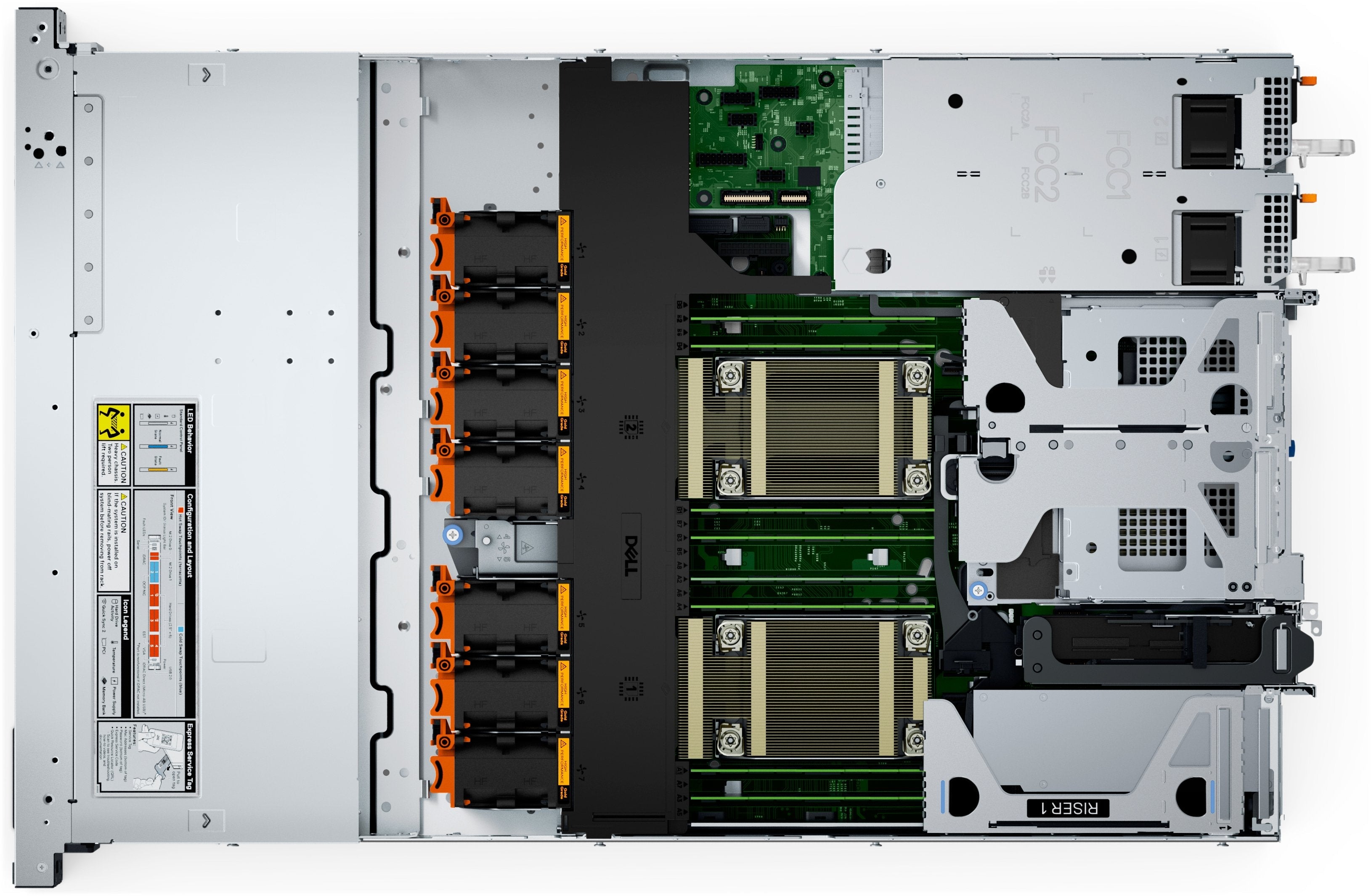 Servidor Dell Poweredge R660xs Xeon Silver 4514y 2x 32gb 2x Ssd 480gb
