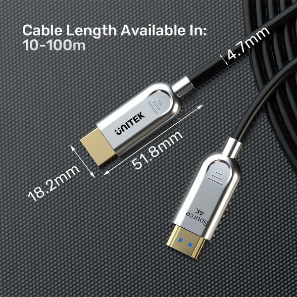 EAN 4894160057839 - UNITEK Fiber Optic 4K 20M cable HDMI HDMI tipo A (Estándar) Gris imagen 12