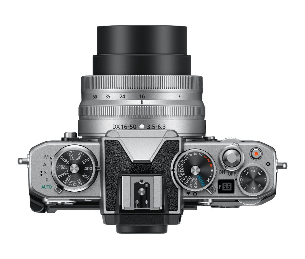 Cámara Evil Nikon Z Fc Con Objetivos Dx 16-50mm Vr Y Dx 50-250 Vr - Negro Plata