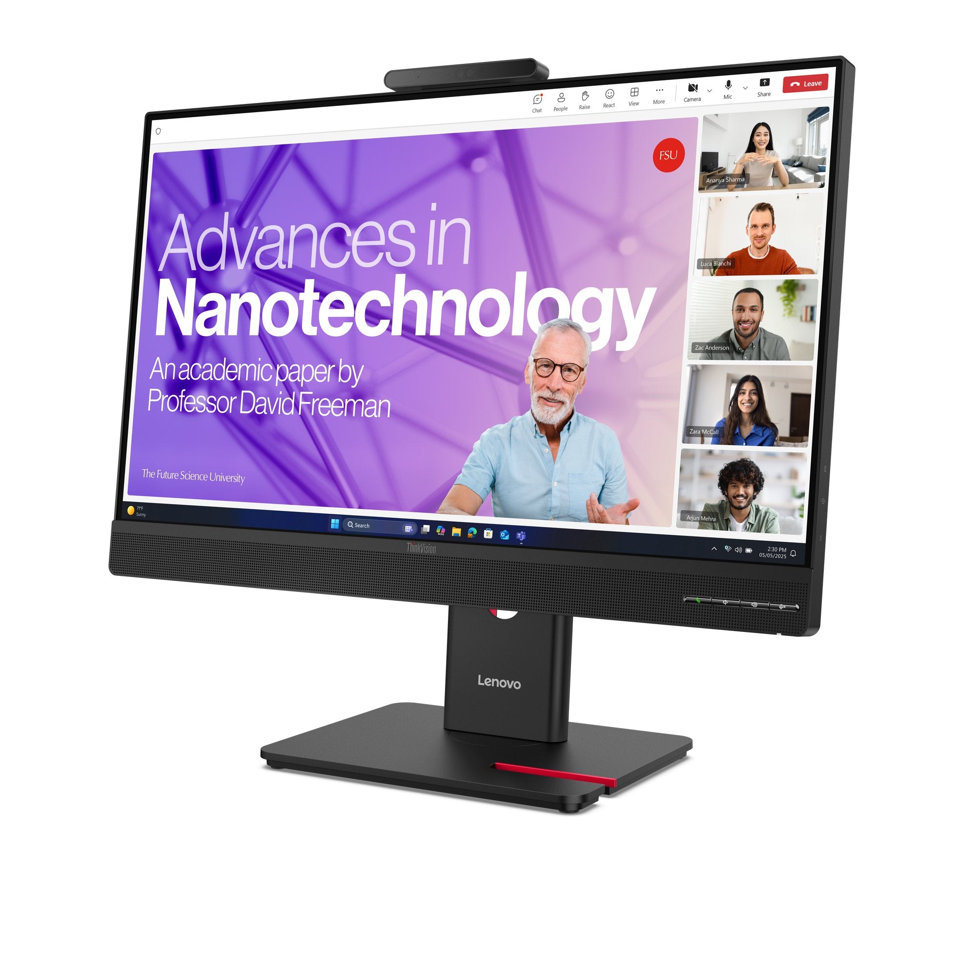 EAN 0198157434455 - Lenovo ThinkVision T27QD-4v pantalla para PC 68,6 cm (27") 2560 x 1440 Pixeles Quad HD LCD Negro imagen 3