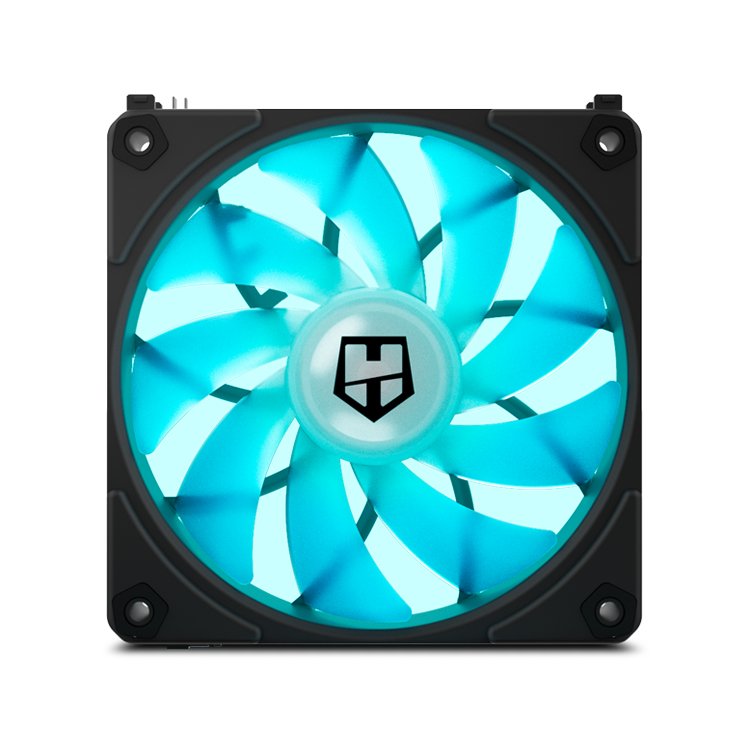 Ventilador Caja Nox Hummer Easylink Argb Fans Kit Negros