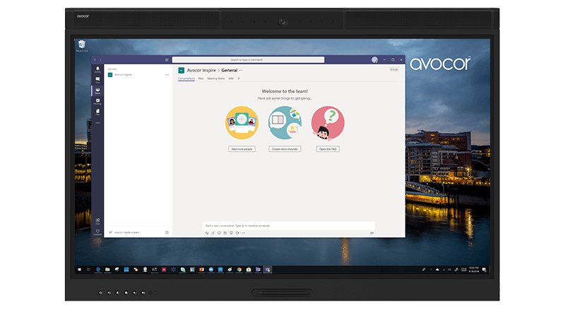 Avocor W5555 Pizarra Y Accesorios Interactivos 139,7 Cm (55") 3840 X 2160 Pixeles Pantalla Táctil Negro