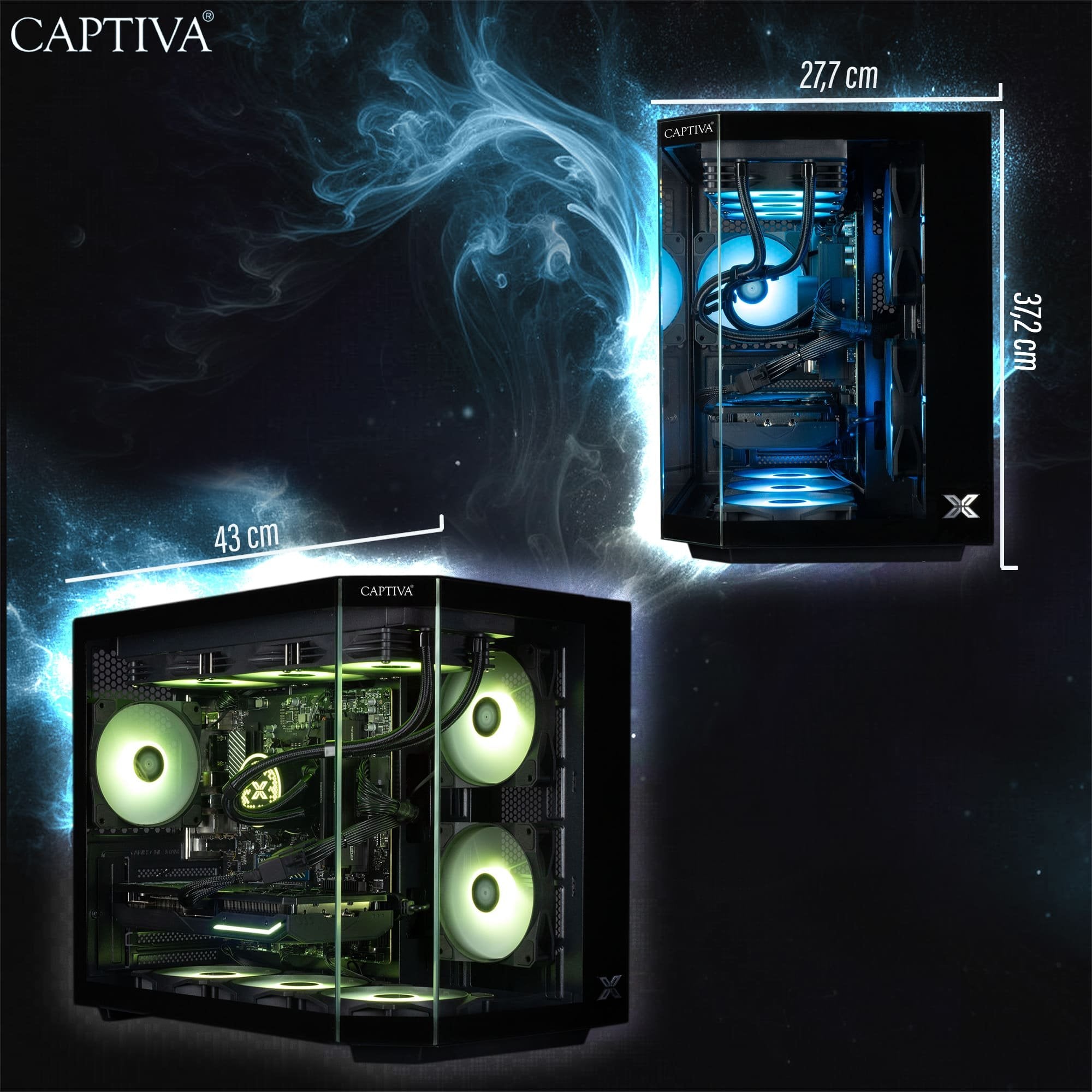 EAN 4046373900314 - CAPTIVA PC Highend Gaming R90-031 (Ryzen 7 5700X/RTX5070 12GB GDDR7/SSD 1TB/32GB/WLAN/Windows 11 Home 64- imagen 1