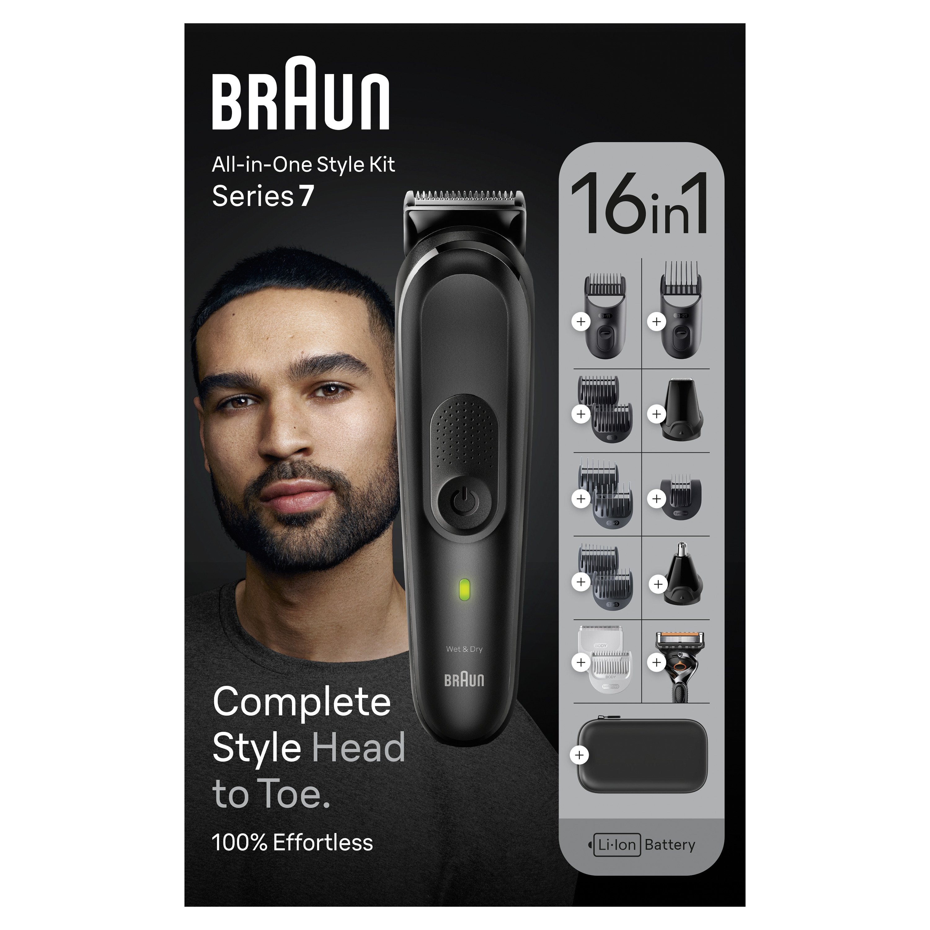 Afeitadora Masculina Braun Mgk7470 Multigroomer (16in1)