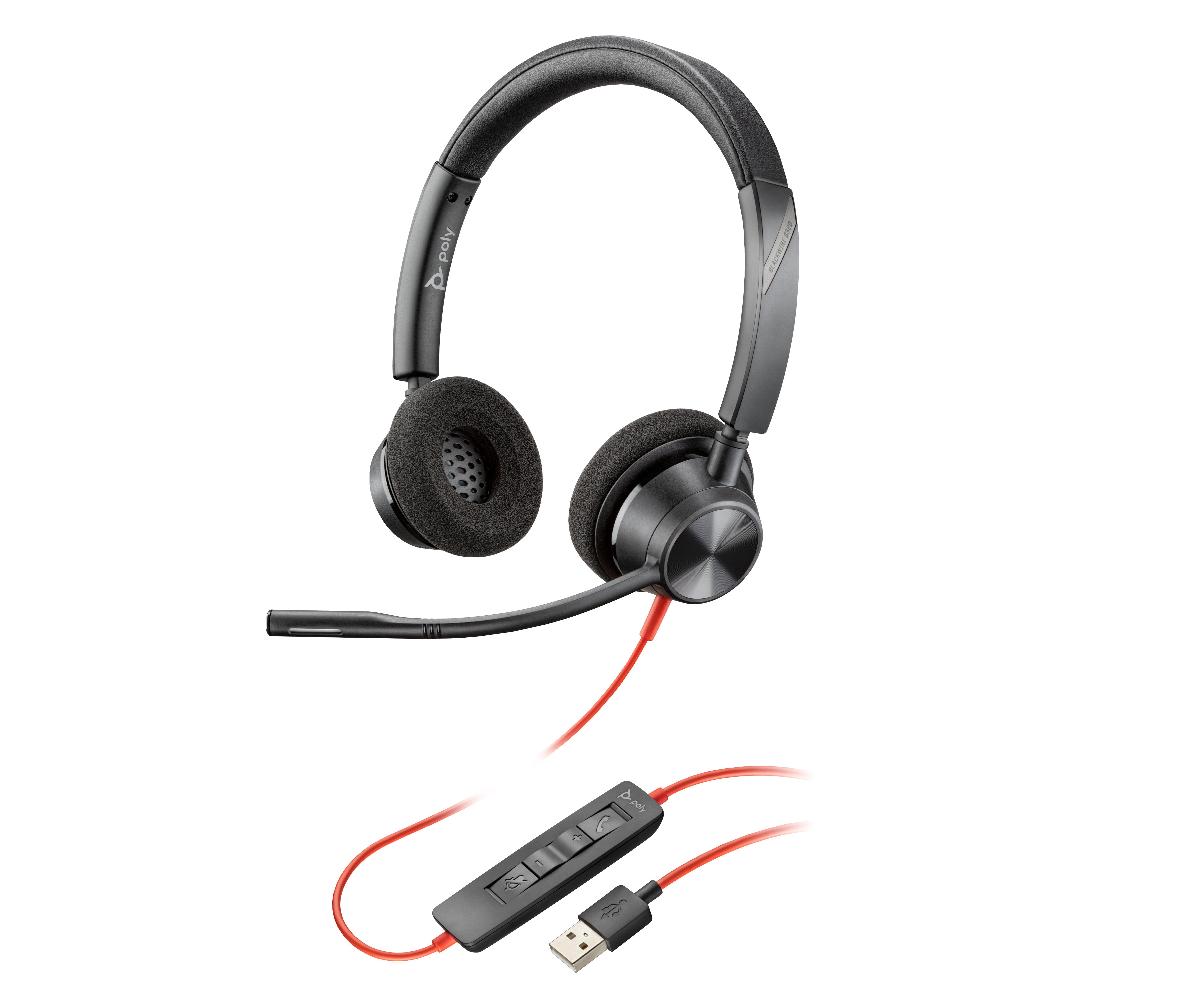 EAN 197029480378 - Poly Blackwire 3320 USB-A Headset Alámbrico Diadema Oficina/Centro de llamadas USB tipo A Negro imagen 6