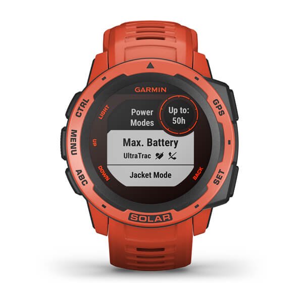 Smartwatch Garmin Instinct Solar Notificaciones Frecuencia Cardíaca Gps Rojo