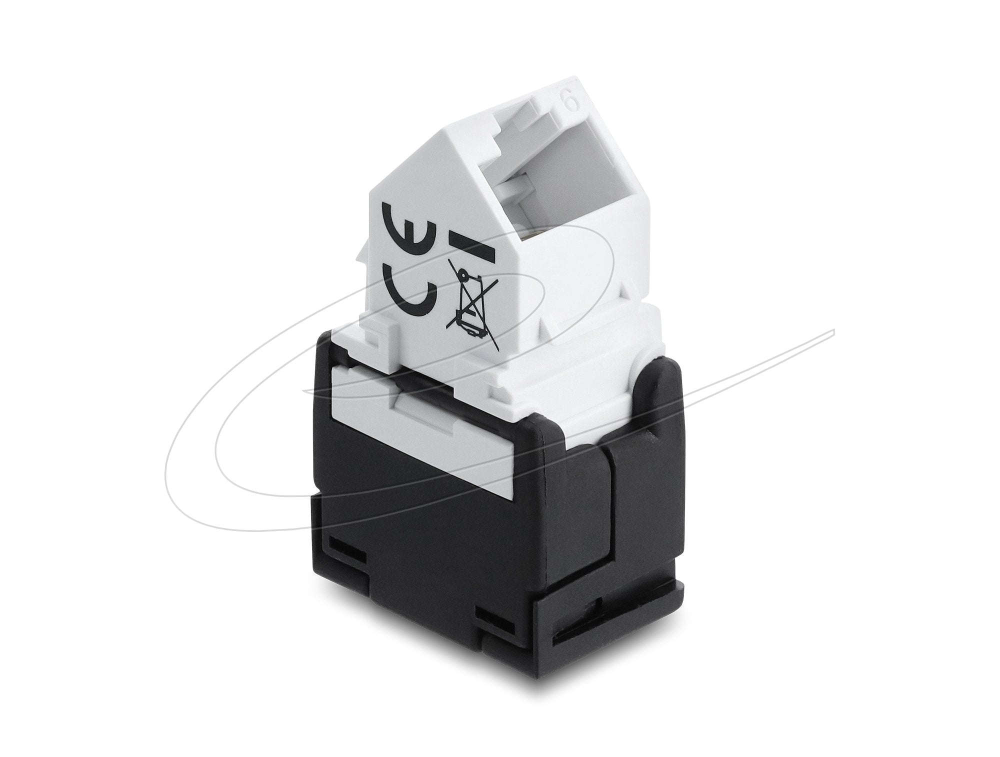 Delock Keystone Modulorj45 Hembra A Lsa Cat.6 45° Angulare Hembra Ungeschirmt