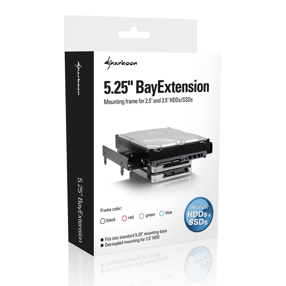 EAN 4044951013319 - Sharkoon 5.25" BayExtension Negro imagen 6