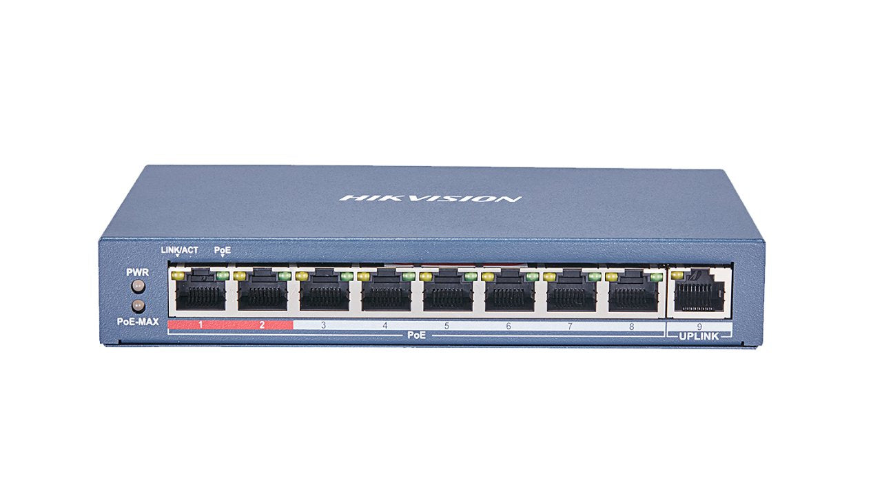 Switch Hikvision Poe 8-Port L2 Unmanaged Ds-3e0109p-E(C)