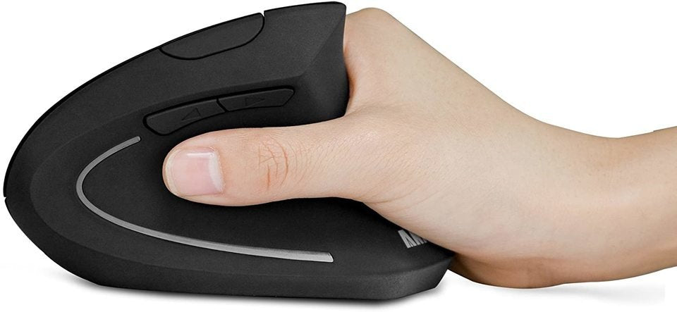 Anker A7852 Cablelose Vertikale 2.4g Ergonomische Raton Mit Nano Usb-Dongle Vor Zurck-Tasten (2x Aaa Batt. Nicht Enthalten)