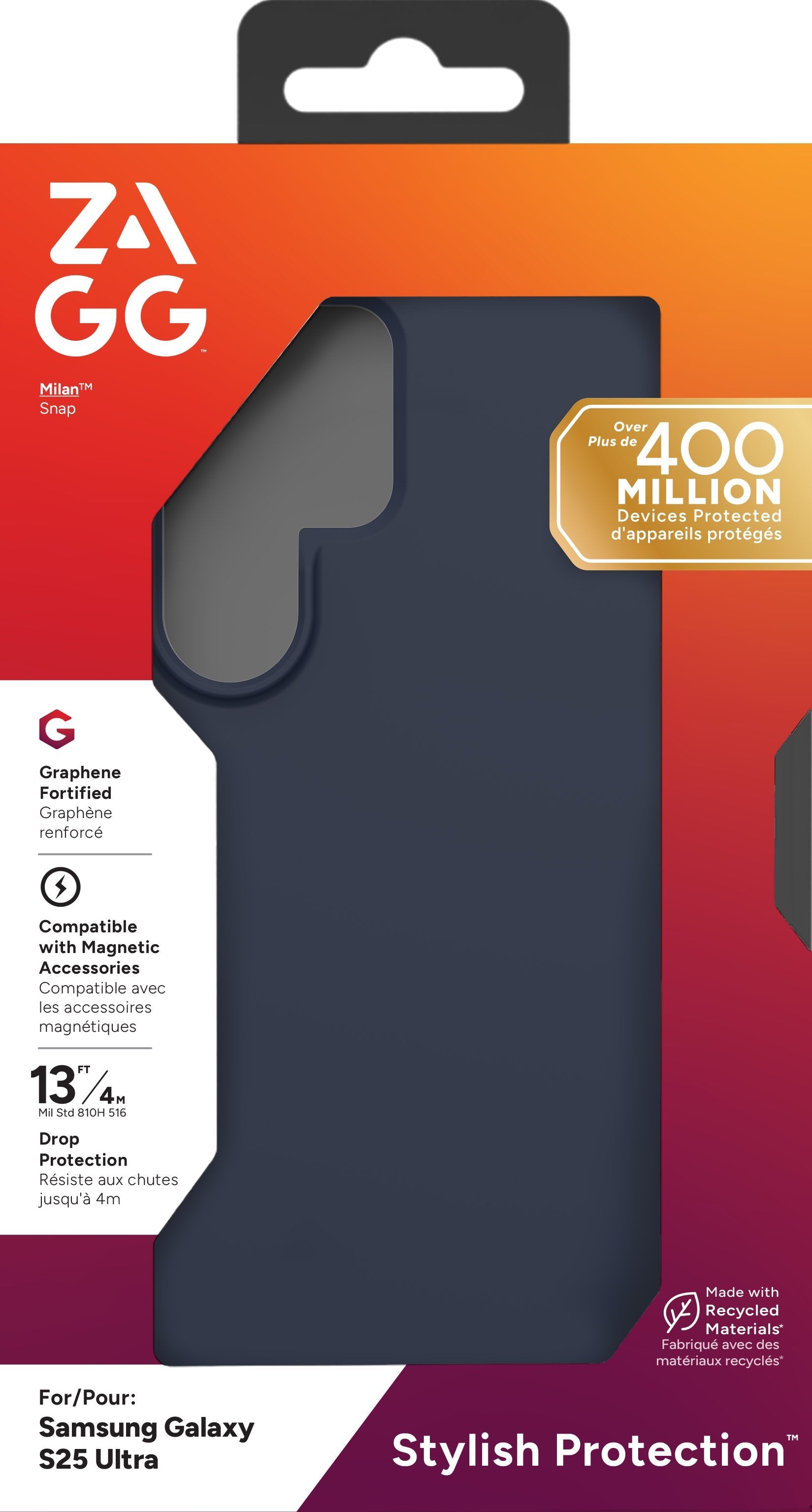 Zagg Case Para Samsung S25 Ultra Milan Snap Navy