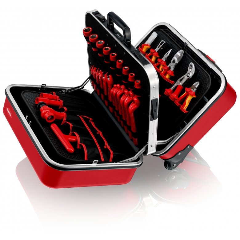 EAN 4003773084341 - Knipex 98 99 15 caja de herramientas Negro, Rojo Acrilonitrilo butadieno estireno (ABS), Aluminio imagen 6