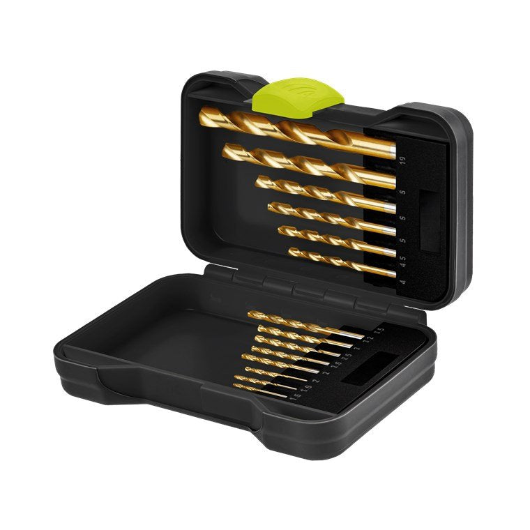 Juego De Brocas Para Metal Hss, 15 Brocas Afiladas Para Agujeros Pasantes Y Ciegos En Metal,