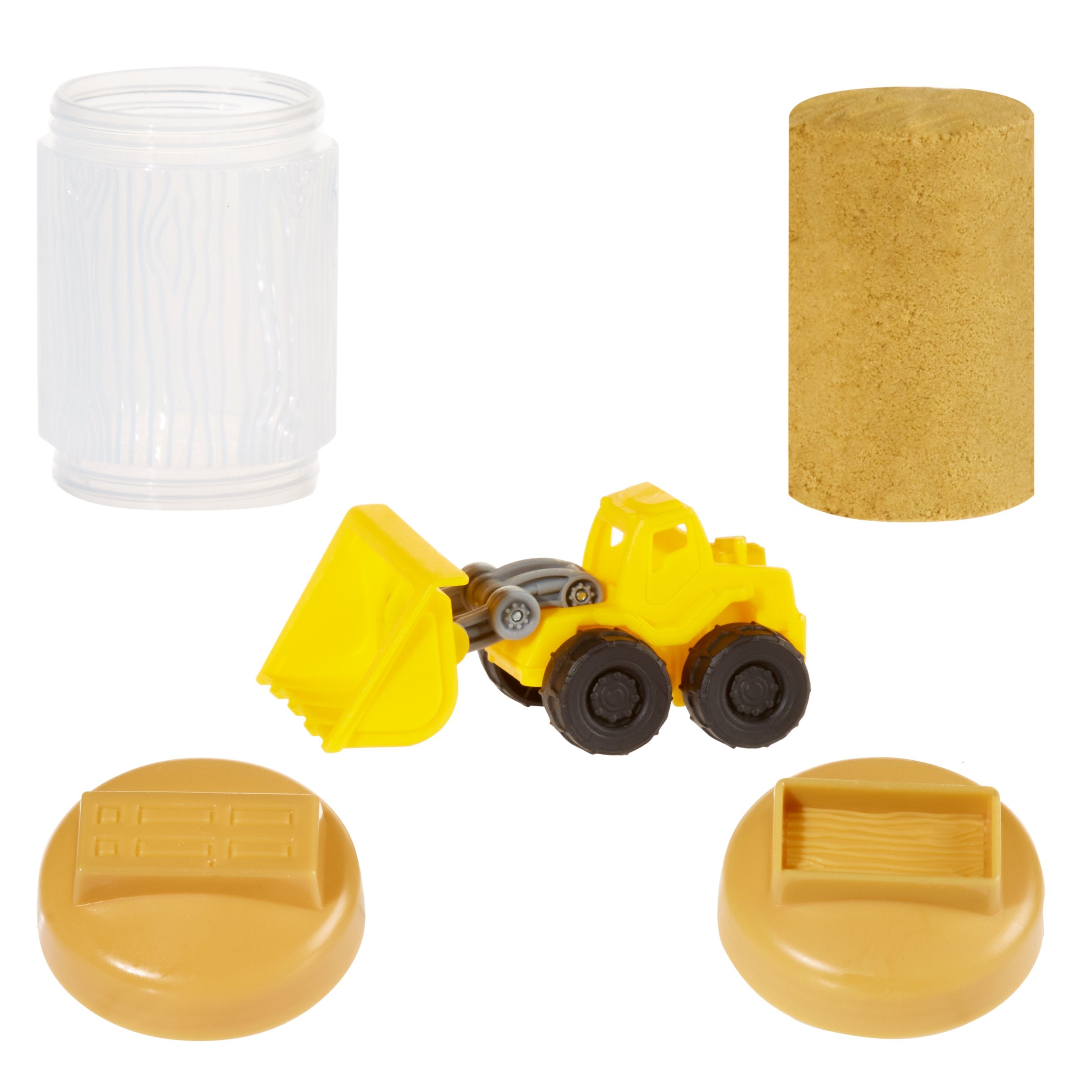 EAN 0035051532927 - MGA Entertainment Wonder Factory Never Dry Sand Construction Trucks - Brown + Front Loader imagen 1