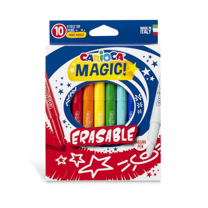 EAN 8003511431822 - Carioca 43182 rotulador Beige, Azul, Verde claro, Menta, Naranja, Rosa, Rojo, Violeta, Amarillo 10 pieza( imagen 1