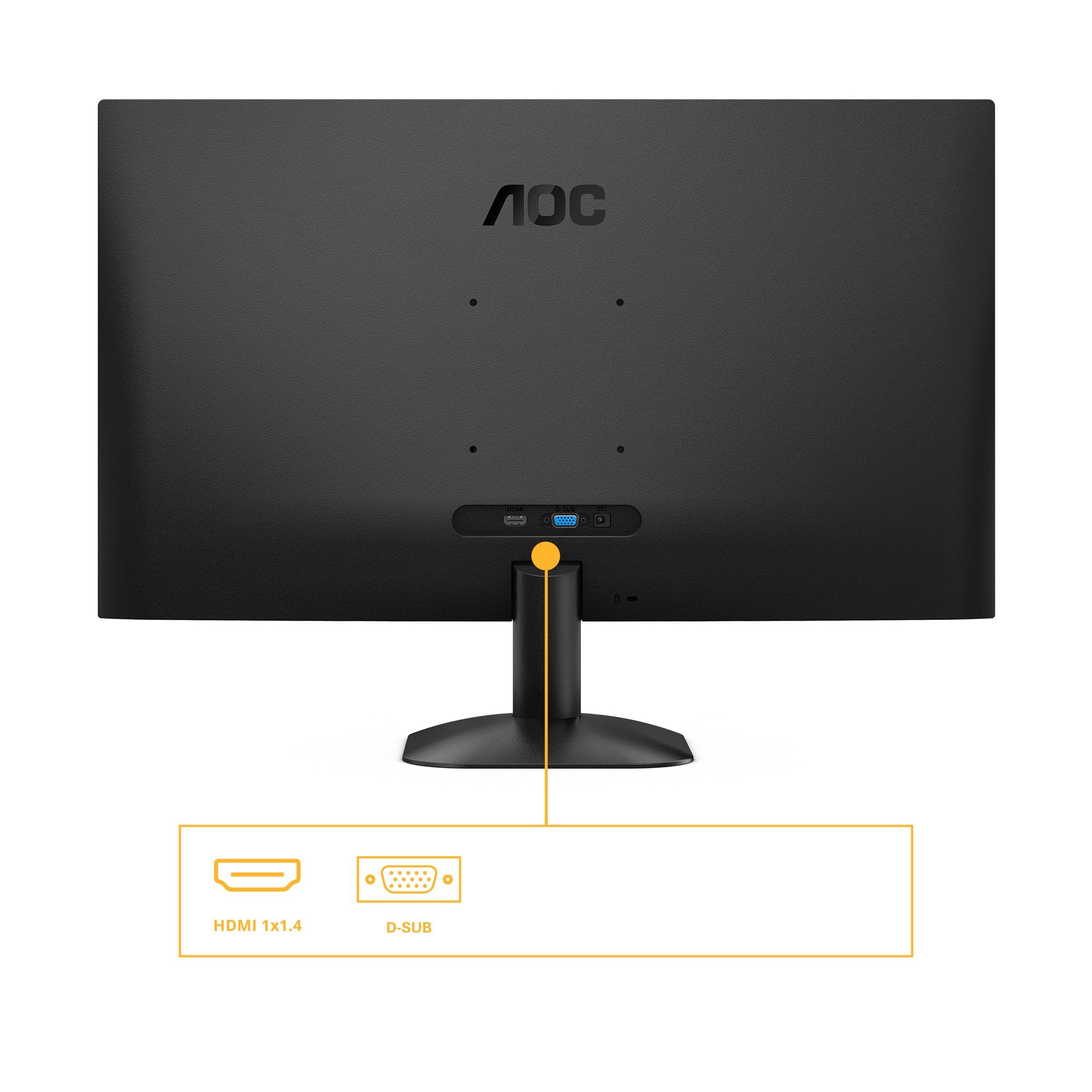 Monitor Aoc B3 27b31h Led 27" 1920 X 1080 Pixeles Full Hd Negro