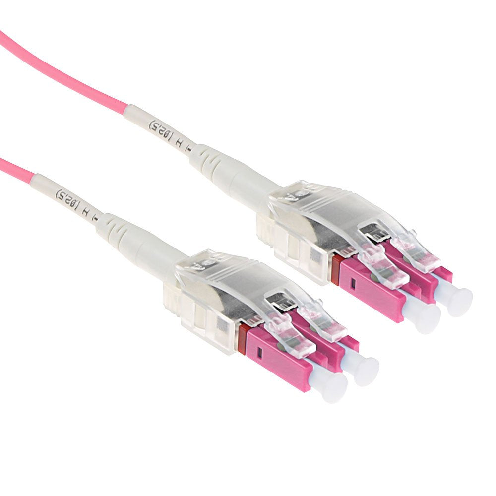 1 Meter Multimode 50 125 Om4 Polarity Twist Fiber Cable With Lc Connectors