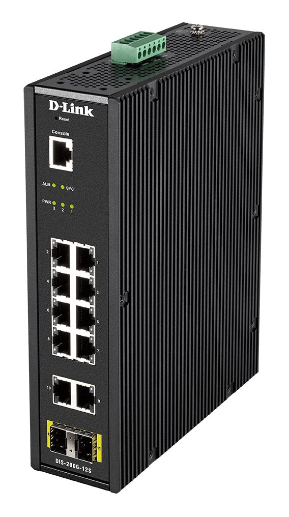Switch Gestionable D-Link Dis-200g-12s 12 Puertos Gigabit 10 100 1000 Sfp
