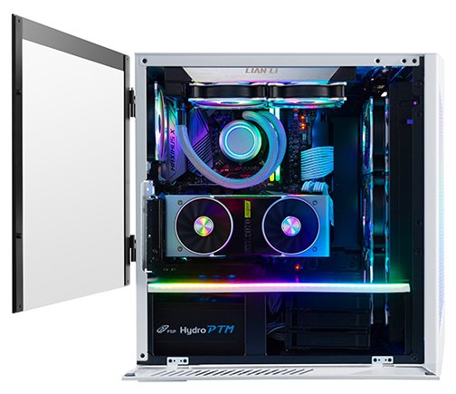Caja Semitorre E-Atx Lian-Li Lancool Ii Rgb Con Paneles De Cristal (Blanco)