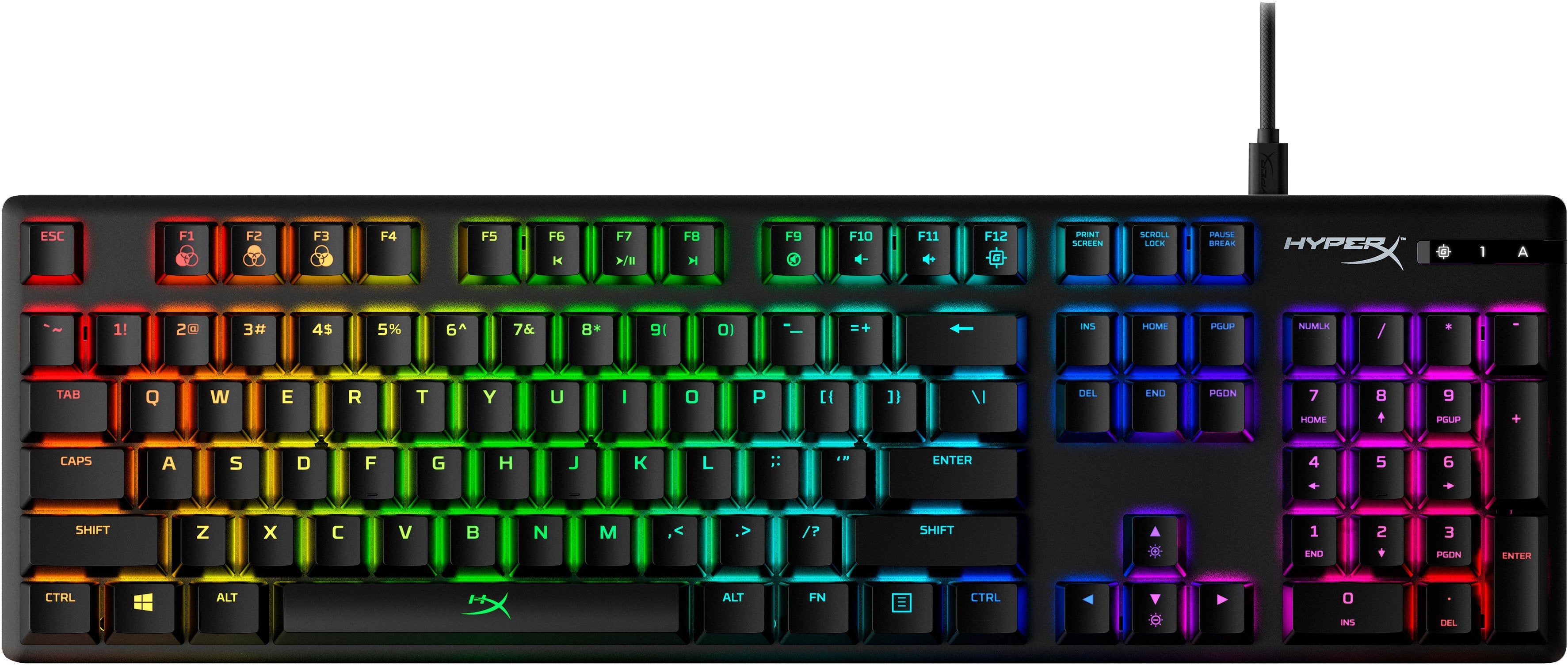Teclado Ingles Hyperx Mecánico Gaming Alloy Origins - Hx Red (Distribución De Ee. Uu.)