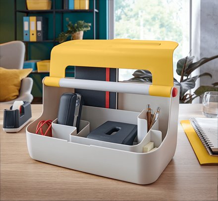 EAN 4002432126194 - Leitz 61250019 caja de almacenaje Rectangular Acrilonitrilo butadieno estireno (ABS) Blanco, Amarillo imagen 2