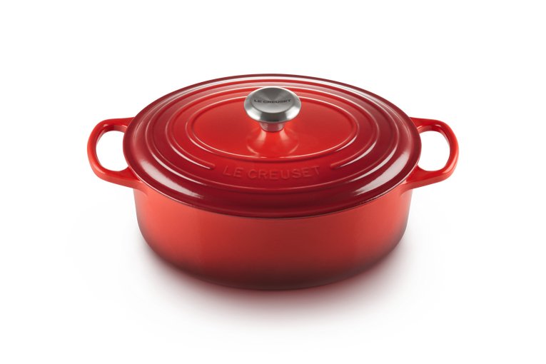 Le Creuset Signature Casserole Oval 29 Cm Cerise