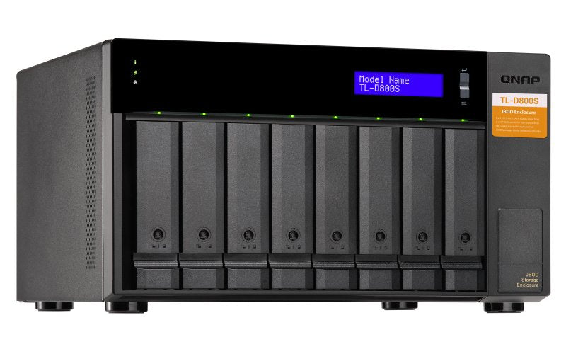 Qnap Unidad De Expansion Nas Tl-D800s 8x 2.5/3.5" Sata, 2x Sff-8088, 188.2x329.3x279.6 Mm