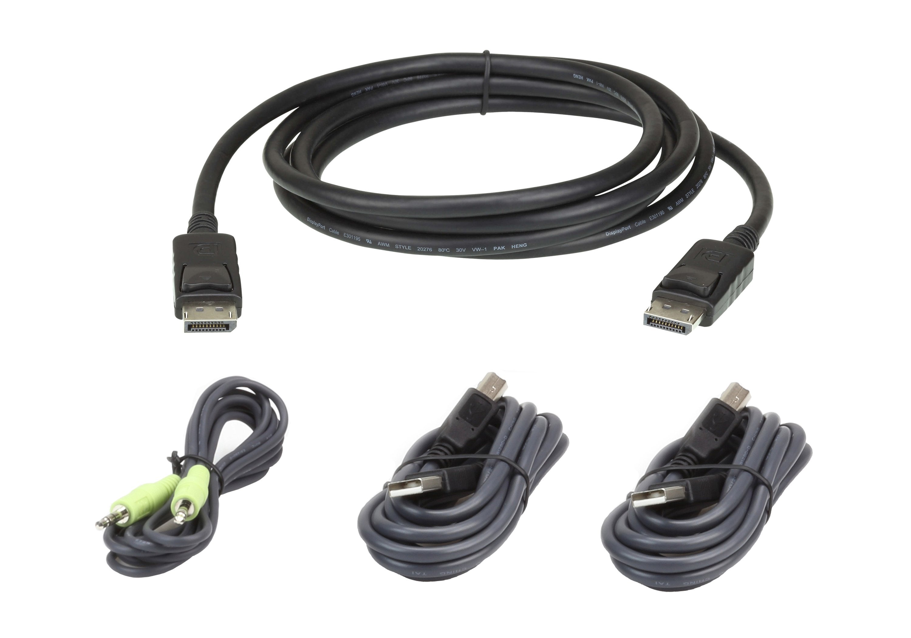 EAN 4719264647130 - ATEN 2L-7D02UDPX4 cable para video, teclado y ratón (kvm) Negro imagen 1