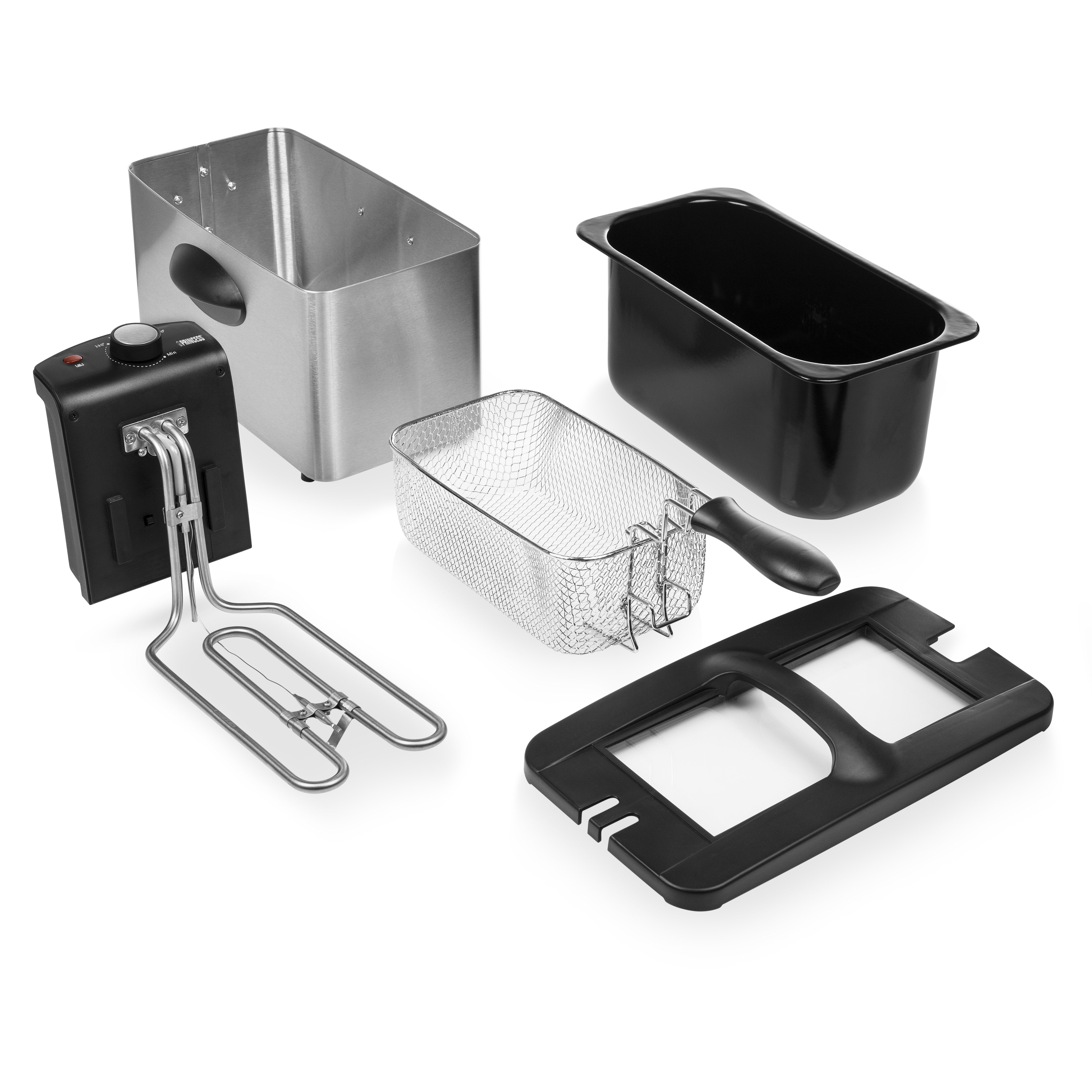 EAN 8713016082084 - Princess 182604 Sencillo 3 L Independiente 2000 W Negro, Acero inoxidable imagen 7