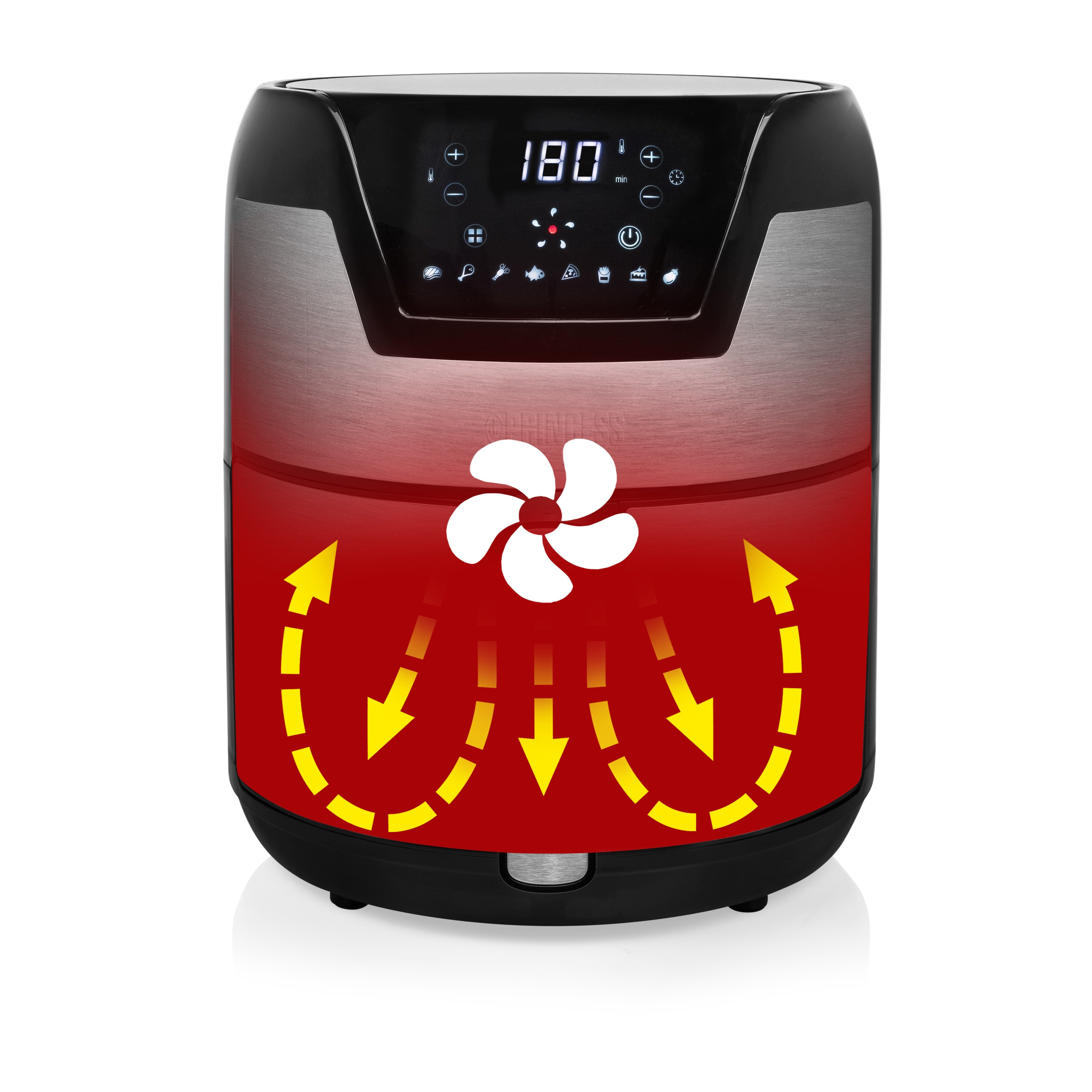 EAN 8713016091475 - Princess 182026 Sencillo 4,5 L Independiente 1500 W Freidora de aire caliente Plata imagen 14