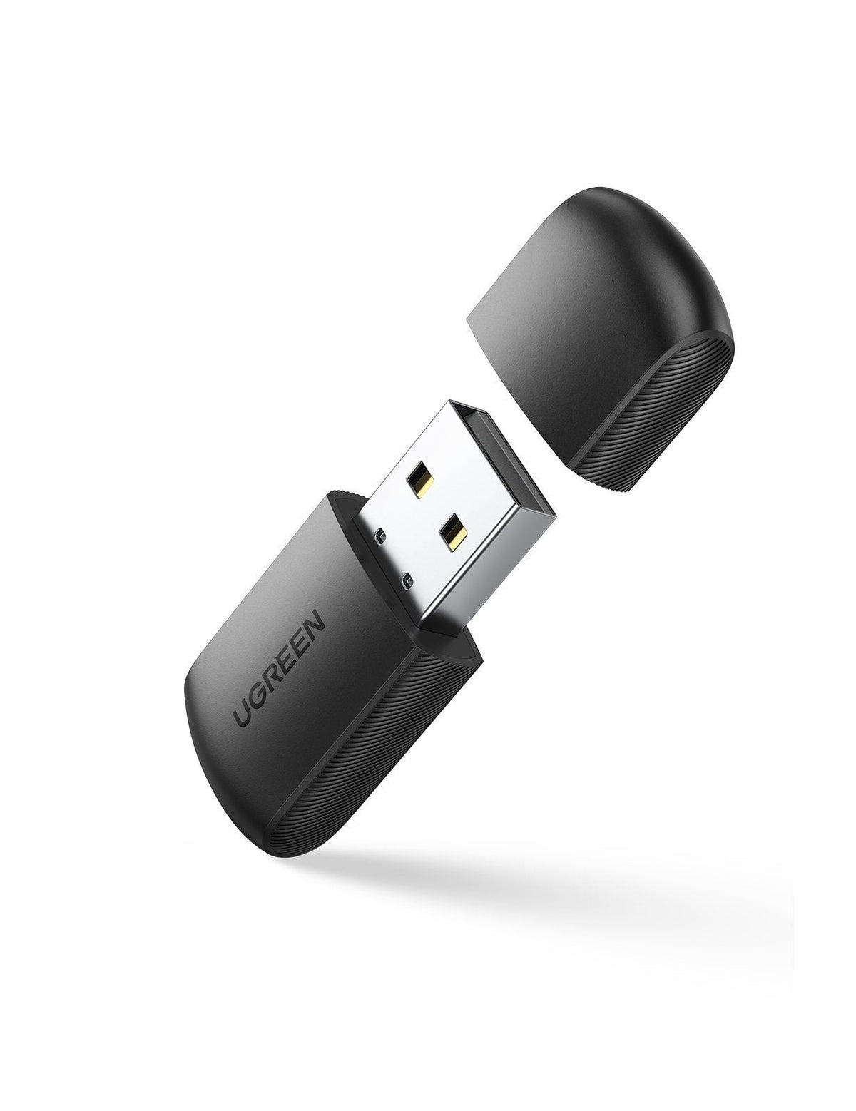 Adaptador De Red Usb Externo De Doble Banda Ugreen Wifi 11ac Ac650 Negro (Cm448)
