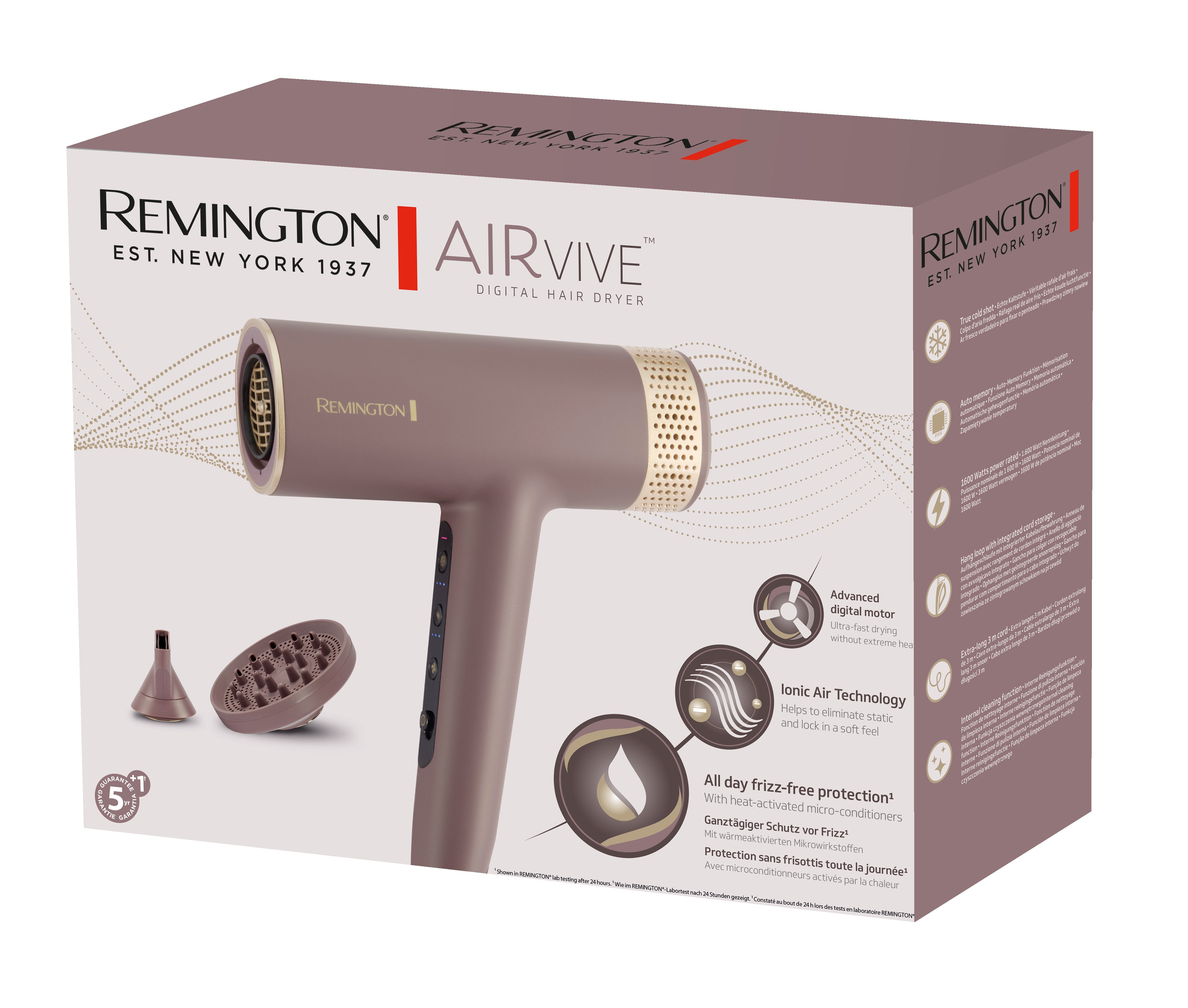 Remington Airvive Digital Air Dryer Mauve