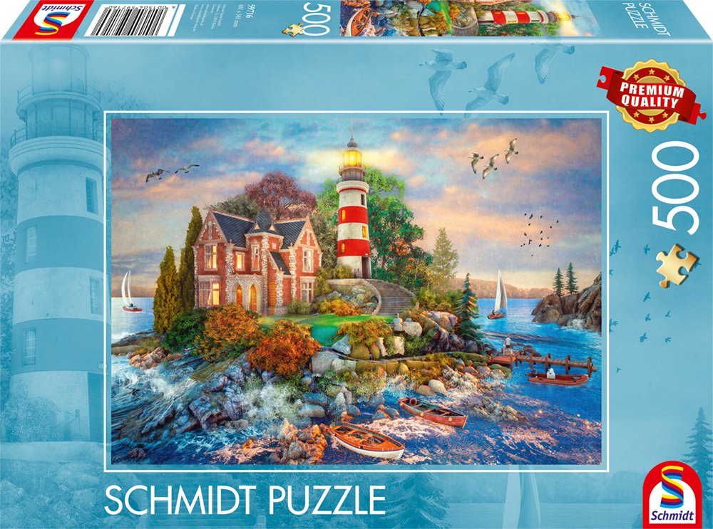 Schmidt Spiele Leuchtturm Am Felsen (500 Teile) 59716