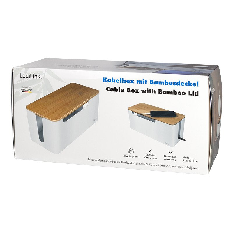Logilink Kabelbox 320 X 140 X 130 Mm, Weiss