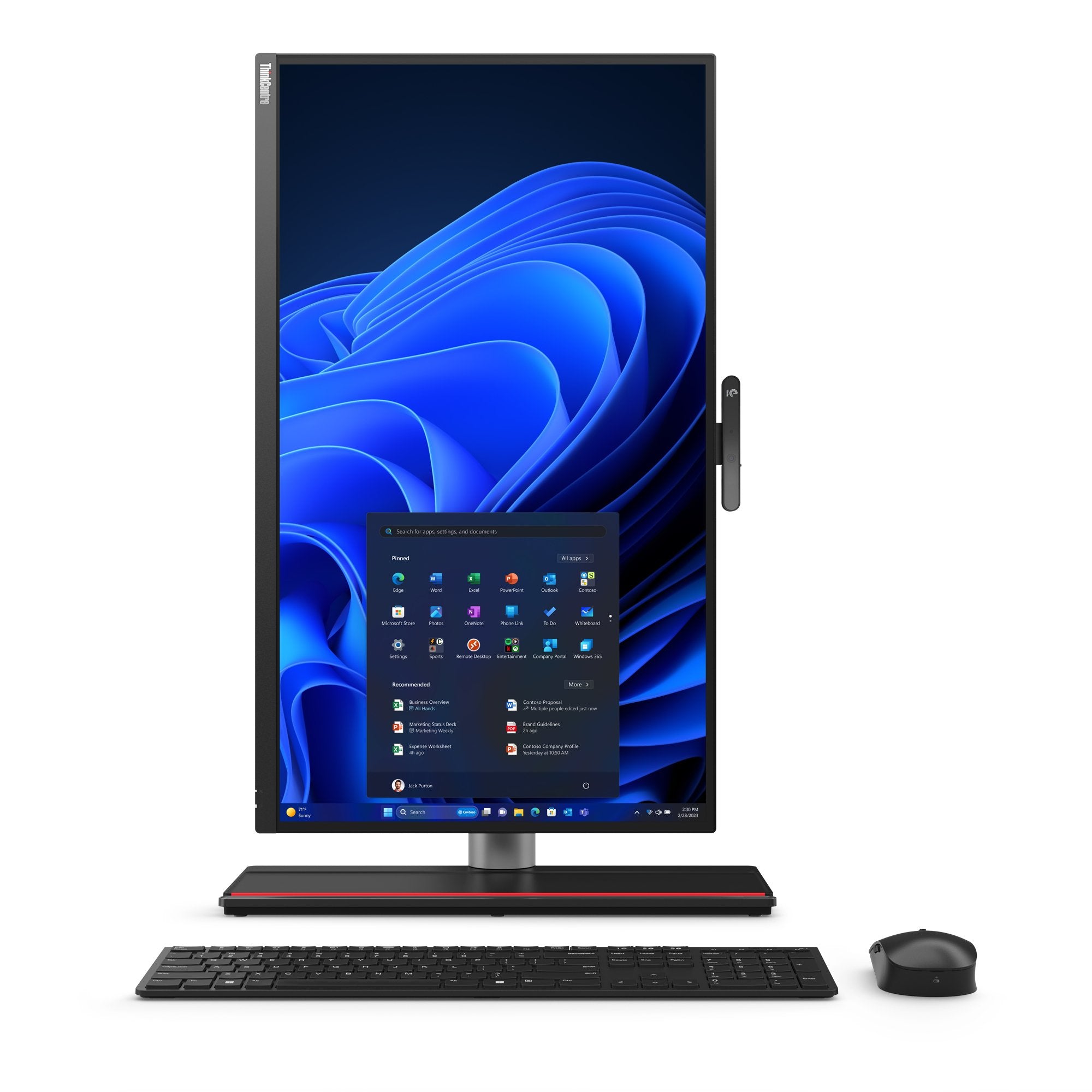 Komputer All-In-One Thinkcentre M90a Pro G4 12jm001tpb W11pro I7-13700/16gb/512gb/Rtx 4050 6gb/27.0 Qhd/Black/Dvd/Vpro/3yrs Os + 1yr Premier
