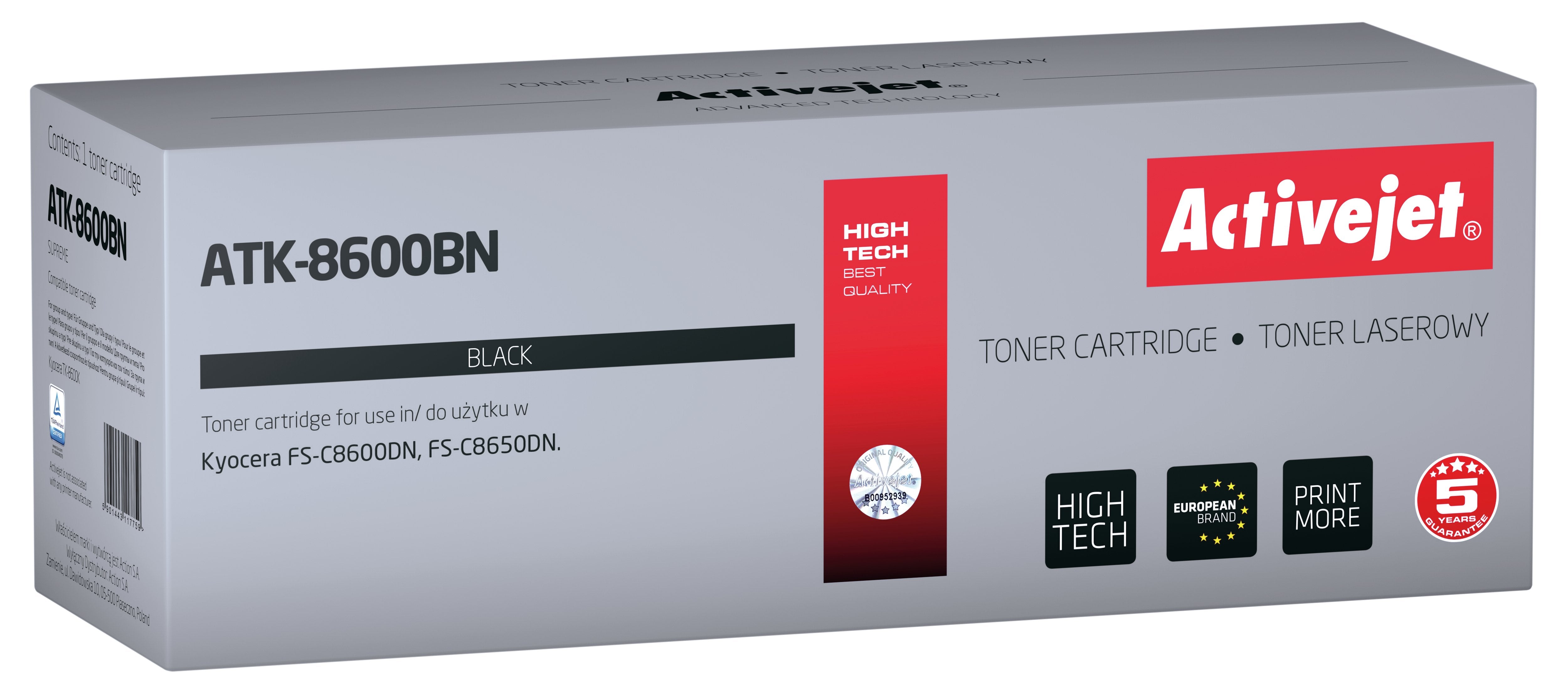 EAN 5901443117759 - Activejet ATK-8600BN cartucho de tóner 1 pieza(s) Compatible imagen 1